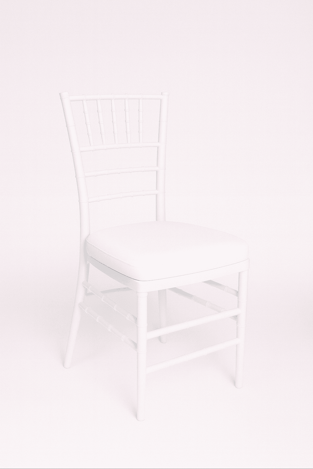 White Chiavari Chair w/ White Cushion