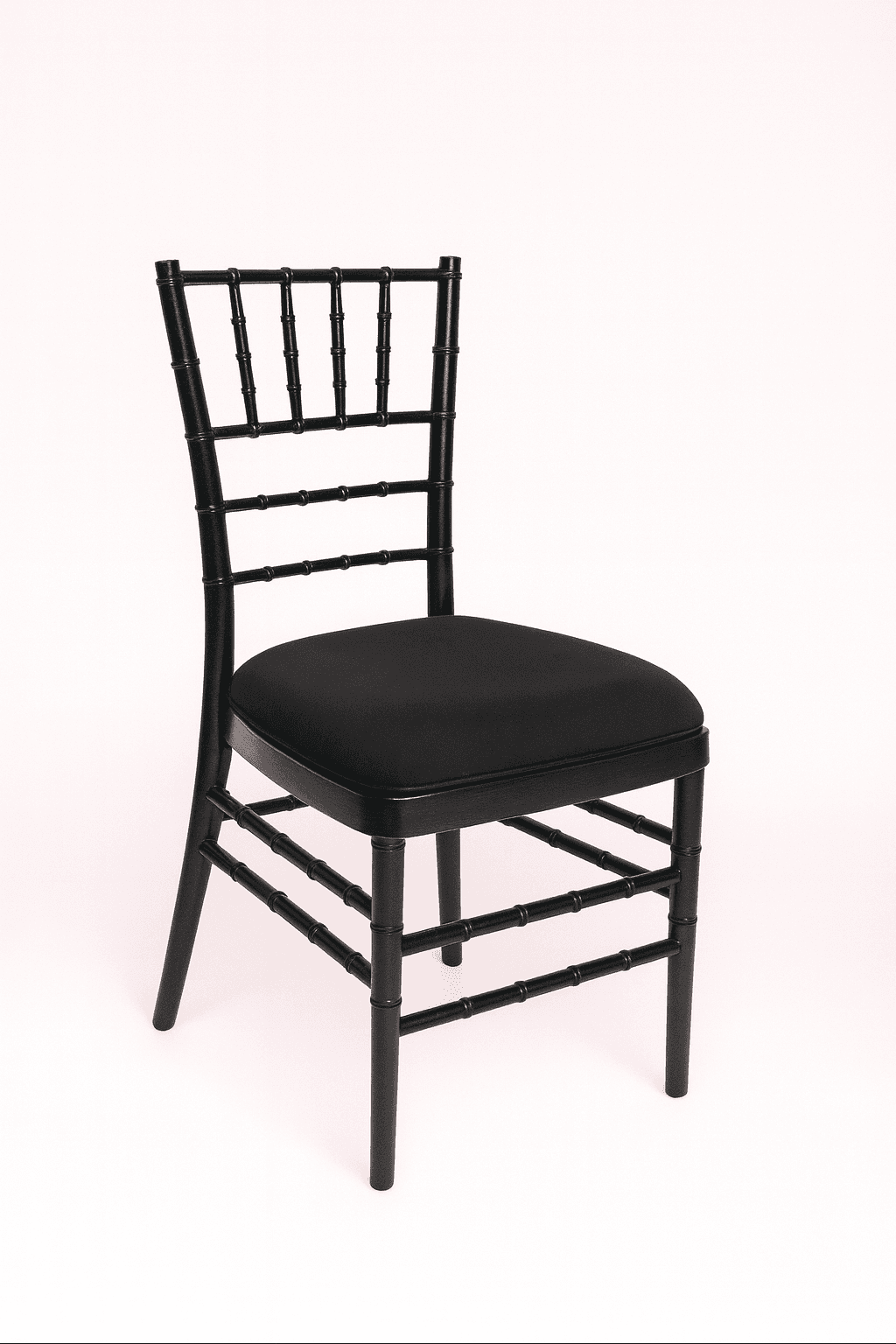 Black Chiavari Chair w/ Black Cushion
