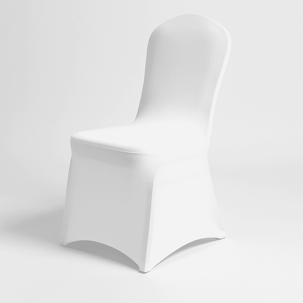 White Spandex Chair Cover