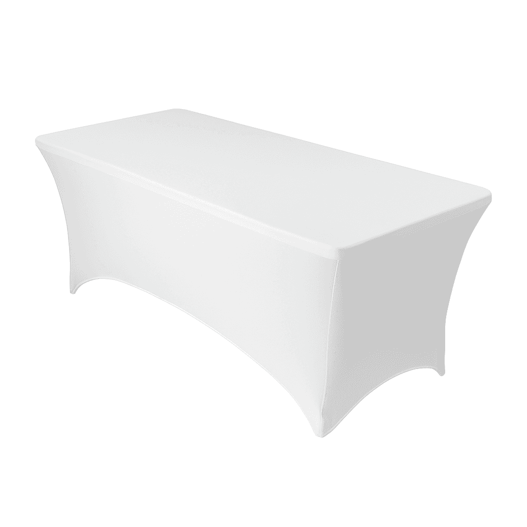White Rectangular Spandex Cover