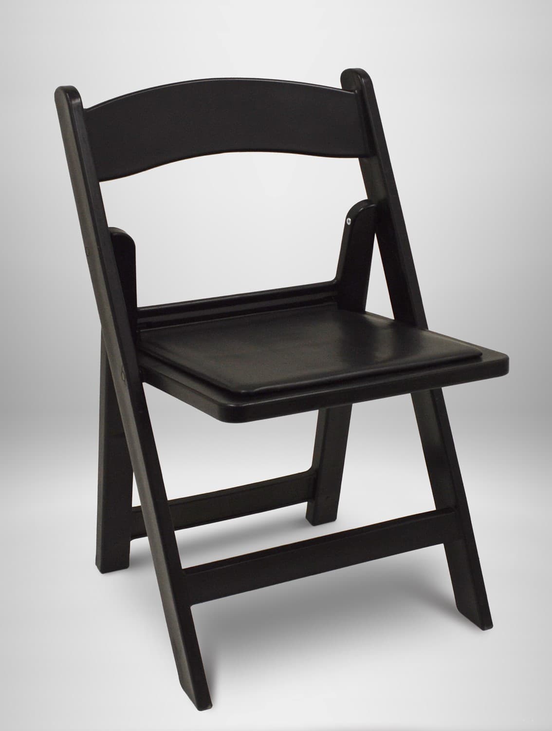 Black Resin Folding Chair