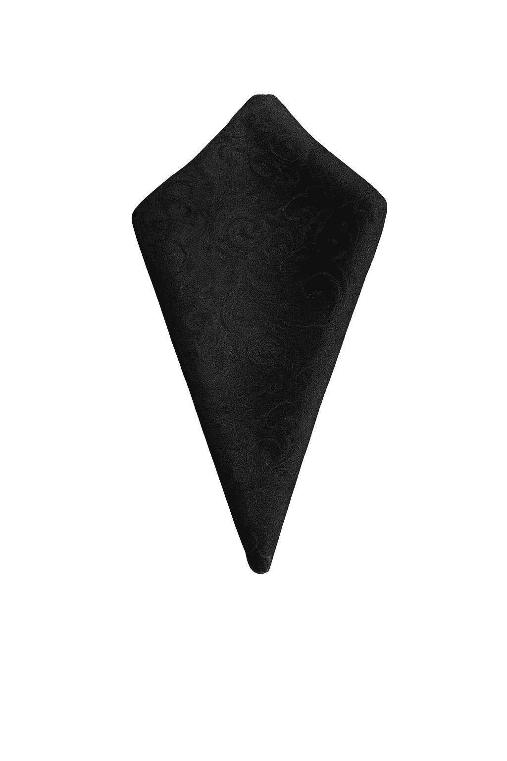Black Patterned Linen Napkin Poly Spun 20"x20"