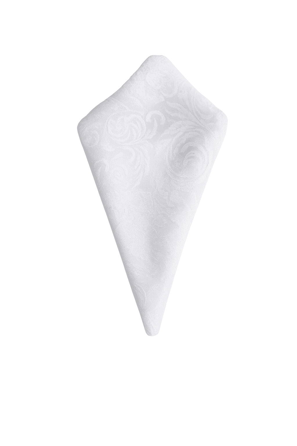 White Patterned Linen Napkin Poly Spun 20"x20"
