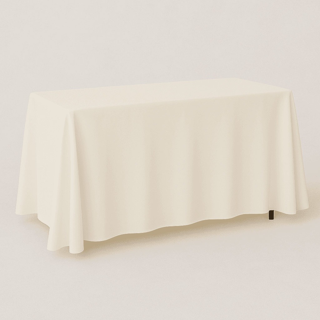 Ivory Linen Poly Spun 54"x120" Rectangular