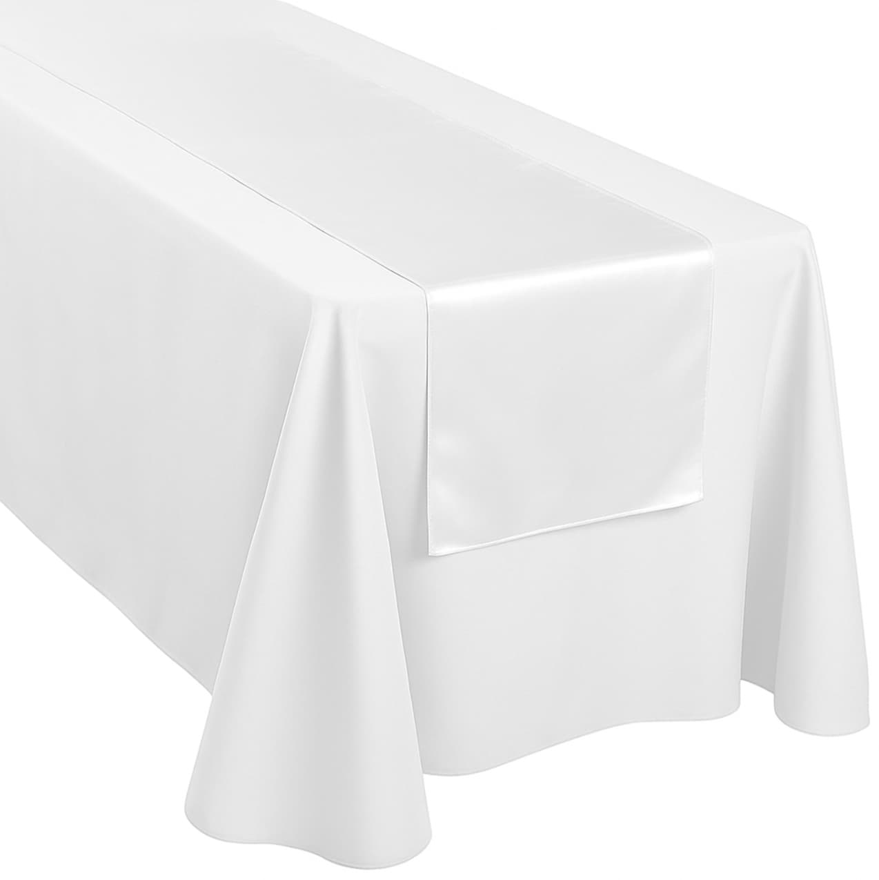 White Satin Table Runner