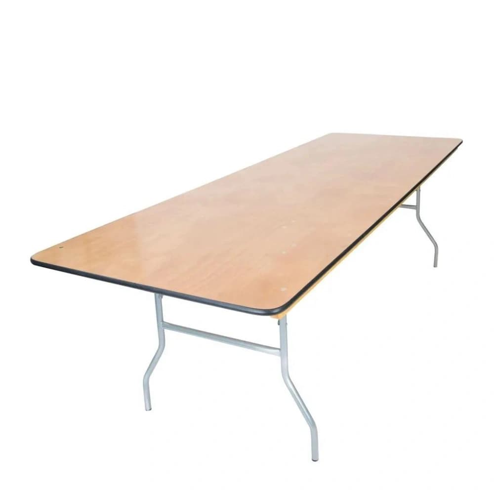 Rectangular Wooden Folding Table 40"x95" (Seats 10)