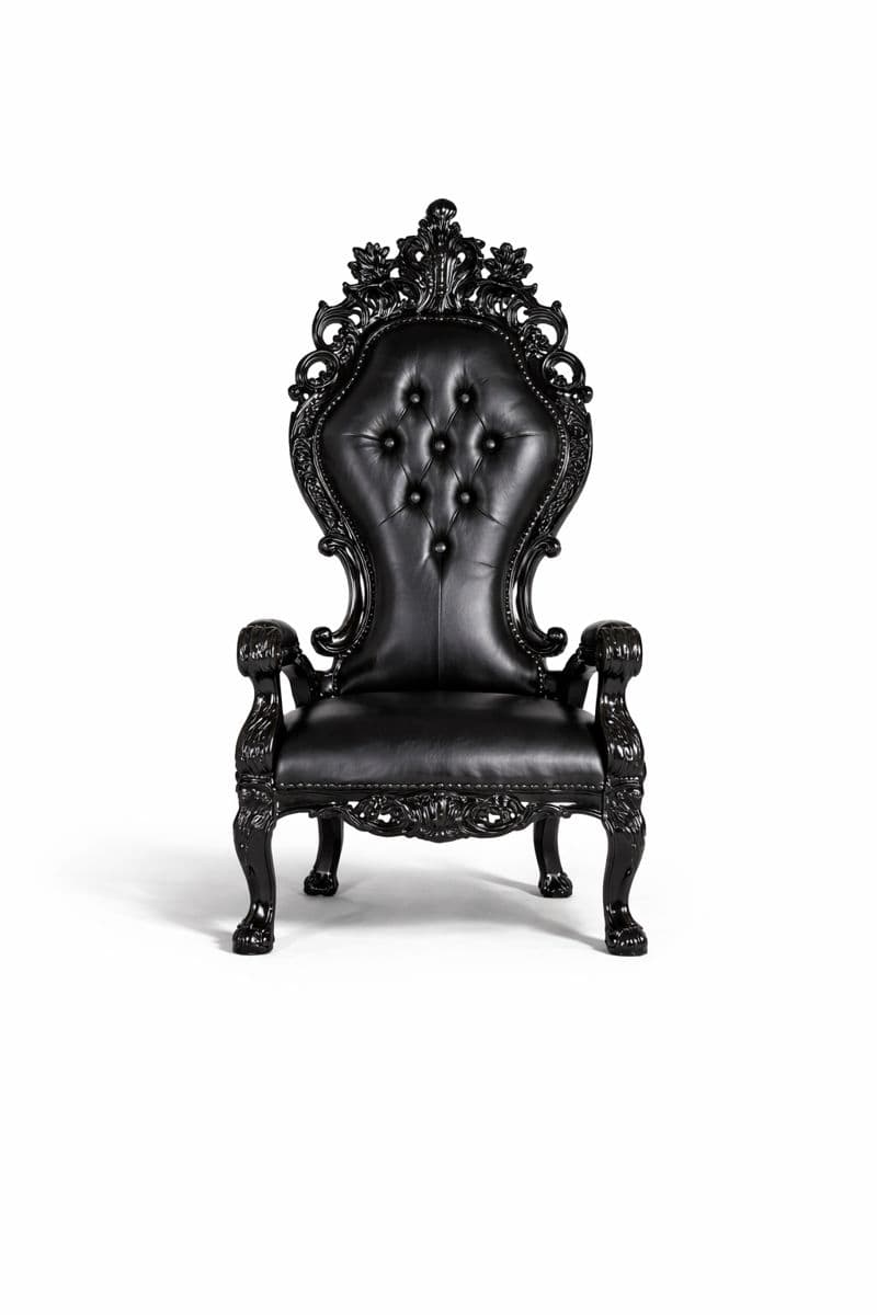 Throne Fiona Royal Chair (All Black)
