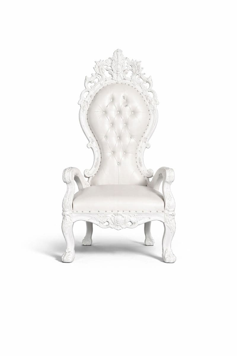 Throne Fiona Royal Chair (All White)